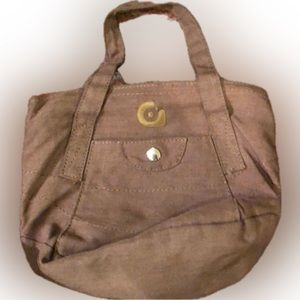 Vintage Burton Mini Handbag in Earthy Light Brown